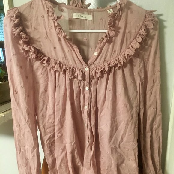 Doen Tops - Doen Hortense Blouse in Wildberry